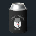 Funny Christmas Snowman Meltdown Beer Dosenkühler<br><div class="desc">Weihnachten Schneemann Meltdown Beer Can Cooler Fügen Sie etwas Spaß zu einem harten Tag, indem Sie es mit diesem Schneemann abschneiden, um Ihre Getränkekälte behalten. Das Design ist auf beiden Seiten eines überraschten Schneemanns, der seinen grauen Hut und seinen humorvollen Satz "Über den Meltdown Drink schnell" in weißer Schrift auf...</div>