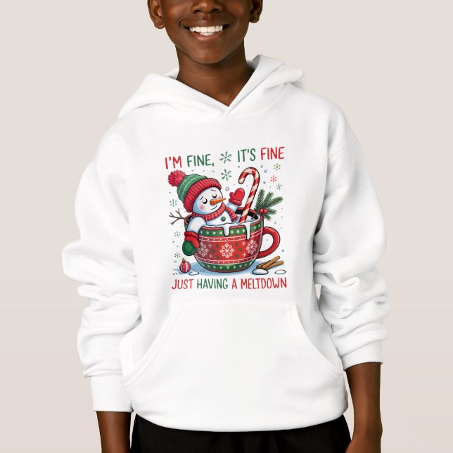 Funny Christmas Snowman Sweatshirt (Vorderseite)