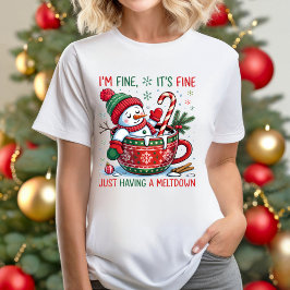 Funny Christmas Snowman T-shirt