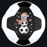 Funny Christmas Soccer Balls Tree as Snowman Fußball<br><div class="desc">Funny Christmas Soccer Balls Tree as Snowman</div>