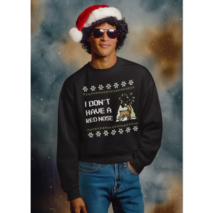 Funny Christmas Spaß Reindeer Sweatshirt