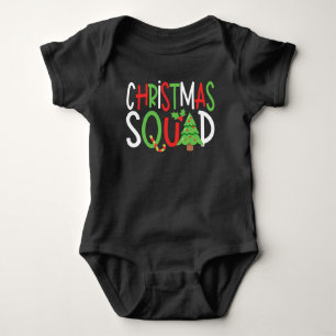 Funny Christmas Squad Familienurlaub Baby Strampler