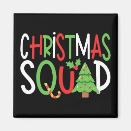 Funny Christmas Squad Familienurlaub Magnet