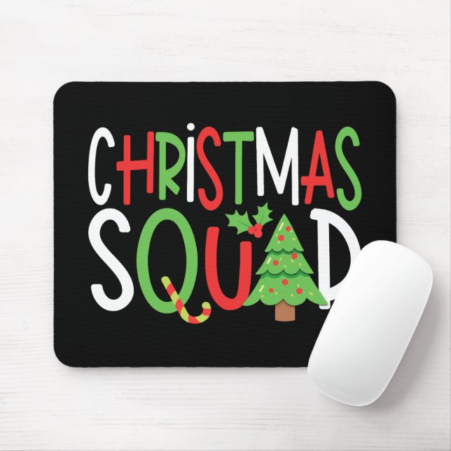 Funny Christmas Squad Familienurlaub Mousepad (Mit Mouse)
