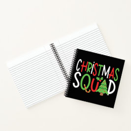Funny Christmas Squad Familienurlaub Notizbuch