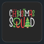 Funny Christmas Squad Xmas Tree Family Matching Pa Quadratischer Aufkleber<br><div class="desc">Das ist ein großartiges Weihnachtsgeschenk. Ihre Familie,  Freunde oder Kinder werden dieses Geschenk Liebe,  nachdem Sie es ihnen geben. Wir wünschen Ihnen und Ihrer Familie und Ihren Freunden frohe Weihnachten.</div>