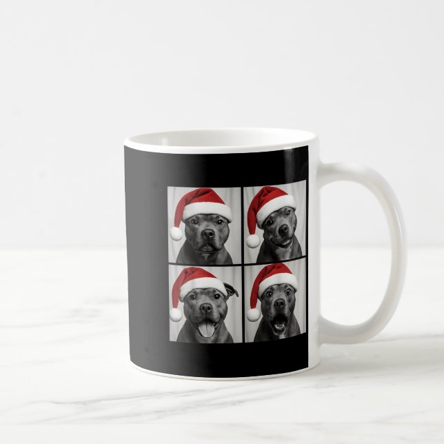 Funny Christmas Staffordshire Bull Terrier Santa P Kaffeetasse (Rechts)