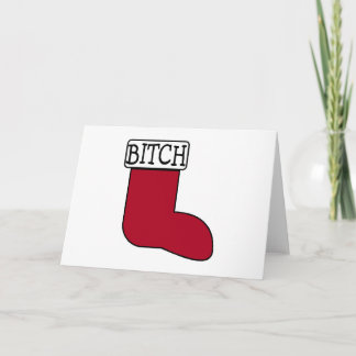 Funny Christmas Strumpf Feiertagskarte