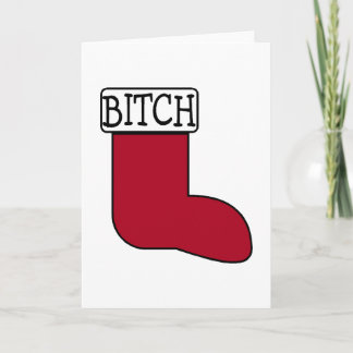 Funny Christmas Strumpf Feiertagskarte
