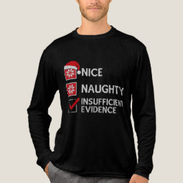 Funny Christmas Sweater Naughty for Sarcasm Lovers Tri-Blend Shirt