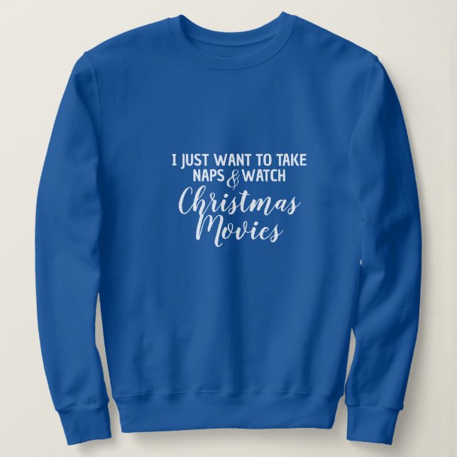 Funny Christmas Sweatshirt | Weihnachten für Fraue (Design vorne)