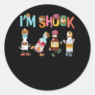 Funny Christmas T-Shirt Crna Pacu ER ED ICU Critic Runder Aufkleber