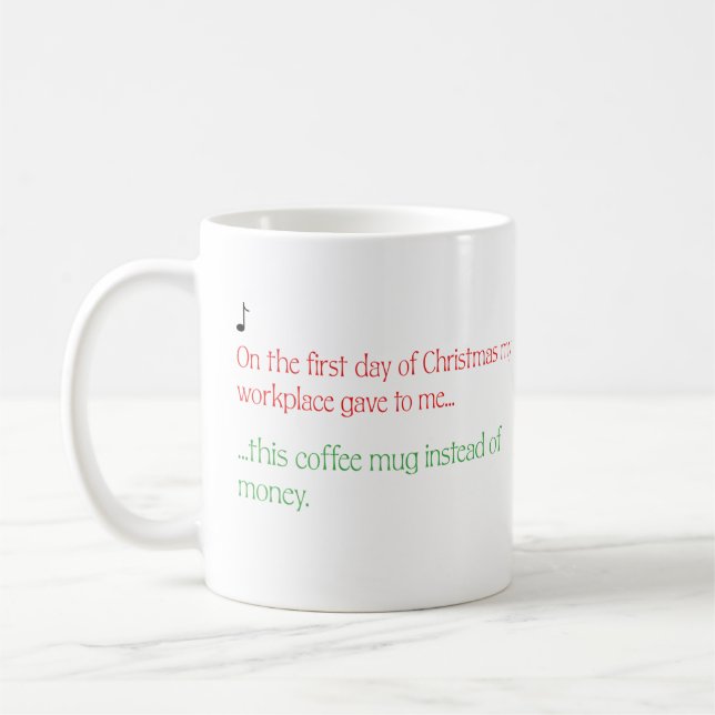 Funny Christmas Tasse Geschenk für Mitarbeiter (Links)