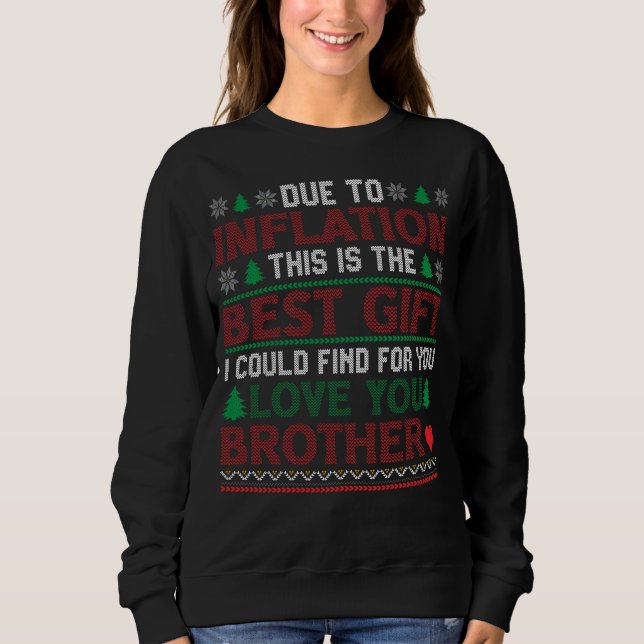 Funny Christmas tee zeigt Liebe für Bruder (Vorderseite)