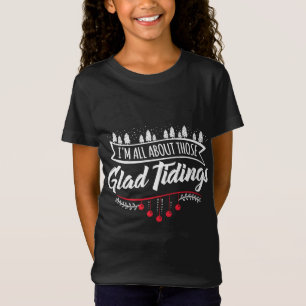 Funny Christmas Tree Lights Ugly Sweater Glad Tidi T-Shirt
