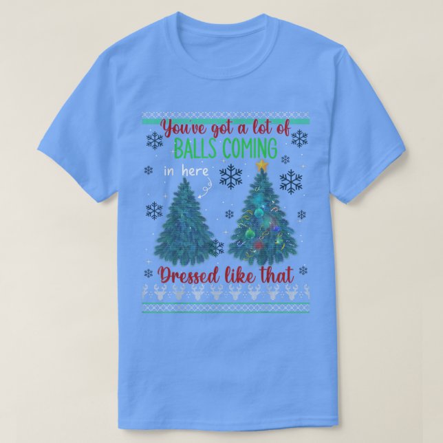 Funny Christmas Tree Topper Xmas Gag Redewendungen T-Shirt (Design vorne)