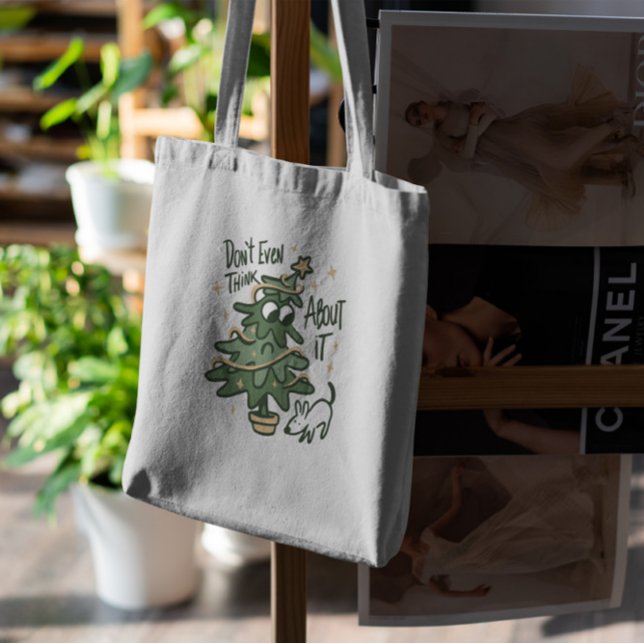 Funny Christmas Tree Tote Bag Tragetasche (Von Creator hochgeladen)