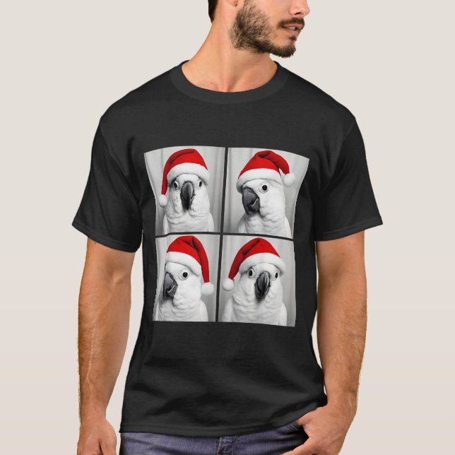 Funny Christmas Umbrella Atoo Santa Photo Booth Pa T-Shirt (Vorderseite)