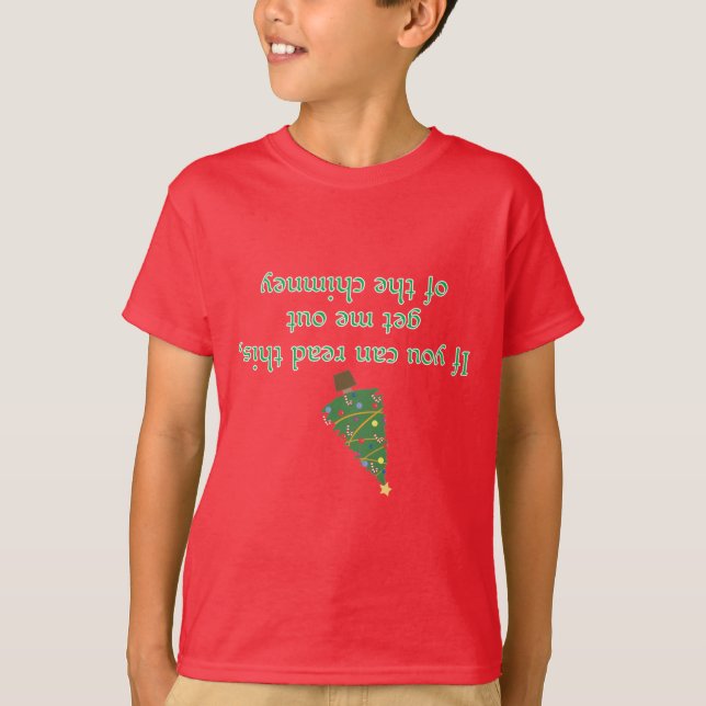 Funny Christmas Updown Phrase T-Shirt (Vorderseite)