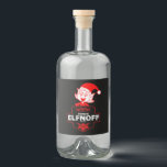 Funny Christmas Vodka Alkoholflaschenetikett<br><div class="desc">Funny Christmas Beer Labels. © Copyright HGIFY Store nur. Alle Rechte vorbehalten.</div>