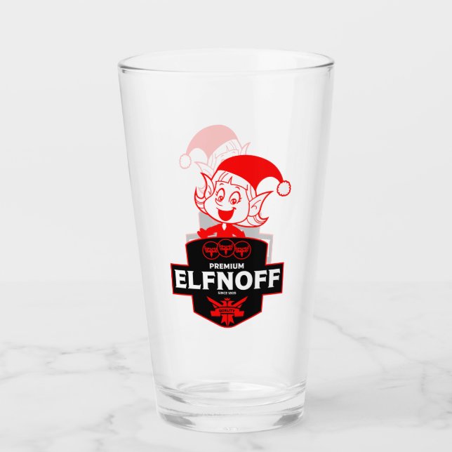 Funny Christmas Vodka Glas (Vorderseite)