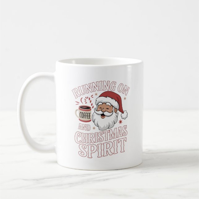 Funny Christmas Weihnachtskaffee Lover Design Kaffeetasse (Links)