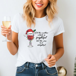 Funny Christmas Wine T - Shirt