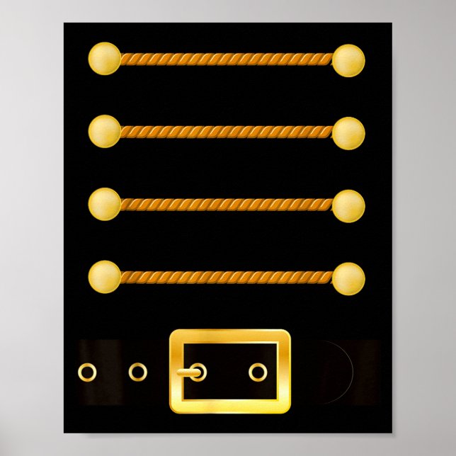 Funny Christmas With Nutcracker Costume  Poster (Vorne)