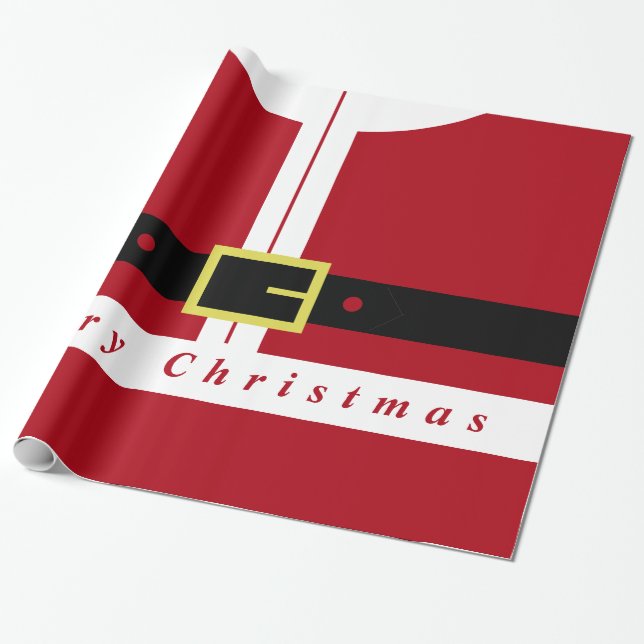 Funny Christmas Wrapping Paper Santa Design Gesche Geschenkpapier (Ungerollt)