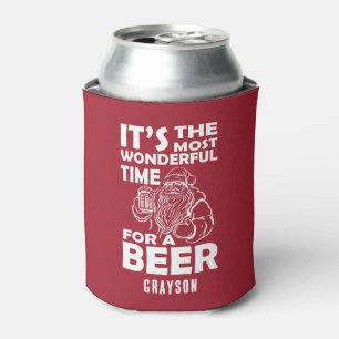Funny Christmas Wunderbare Zeit für einen Biername Dosenkühler