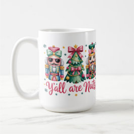 Funny Christmas Y'all are Nuts Coffee Mug Kaffeetasse