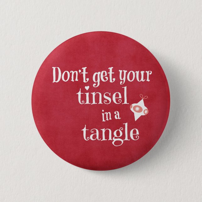 Funny Christmas Zitat Button (Vorderseite)