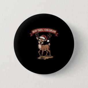 Funny Christmas Zitat - Lieber Weihnachten kann ic Button