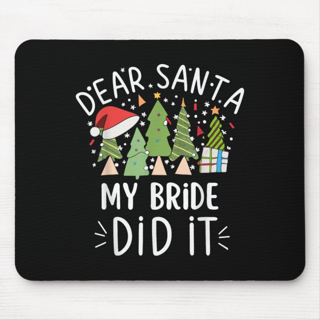 Funny Christmas Zitat Redewendungen lieben Santa M Mousepad (Vorne)