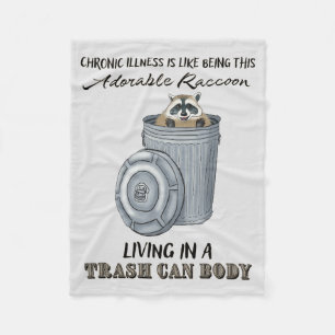 Funny Chronic Illness Gift, Chronic Illness Joke Fleecedecke