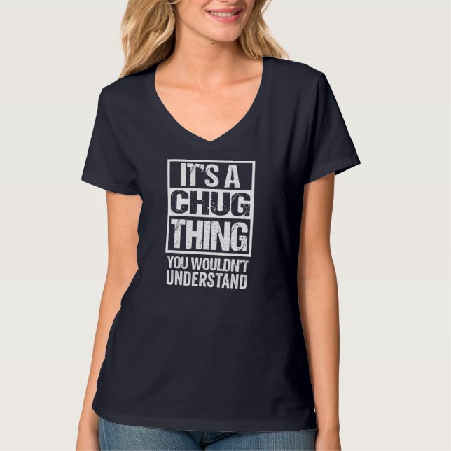 Funny Chug Mutterquote gemischte Hunde Rasse Lover T-Shirt (Vorderseite)