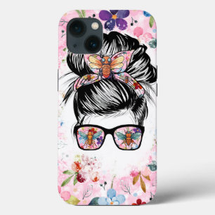 Funny Cicada Messy Bun Brood XIX und Brood XIII Case-Mate iPhone Hülle