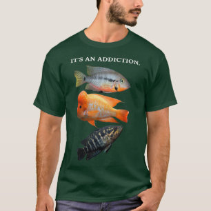 Funny Cichlid Design für Cichlid-Enthusiast T-Shirt