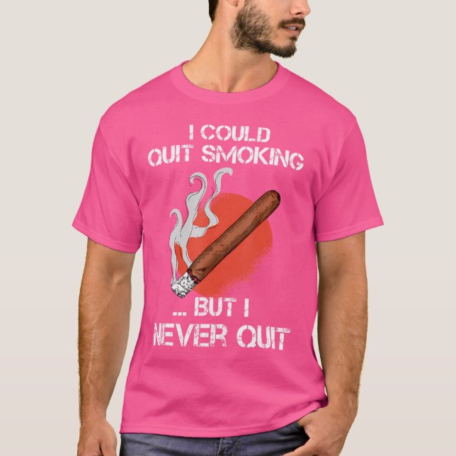 Funny Cigar Smoker T-Shirt (Vorderseite)