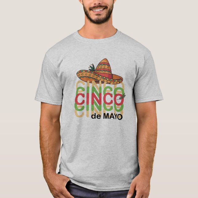 Funny Cinco de Drinko Cinco de Mayo Drinks T-Shirt (Vorderseite)