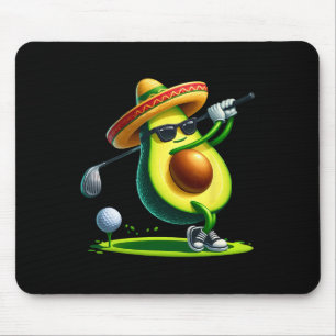 Funny Cinco De Mayo Avocado Golf Skills Go Mousepad