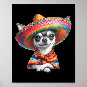 Funny Cinco De Mayo Chihuahua Dog Lover Poster