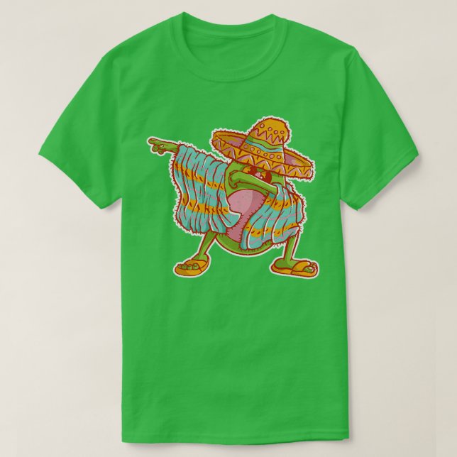 Funny Cinco De Mayo Dabbing Avocado 2 T-Shirt (Design vorne)