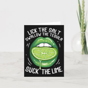 Funny Cinco De Mayo Lick Salt Schluchten Tequila S Karte
