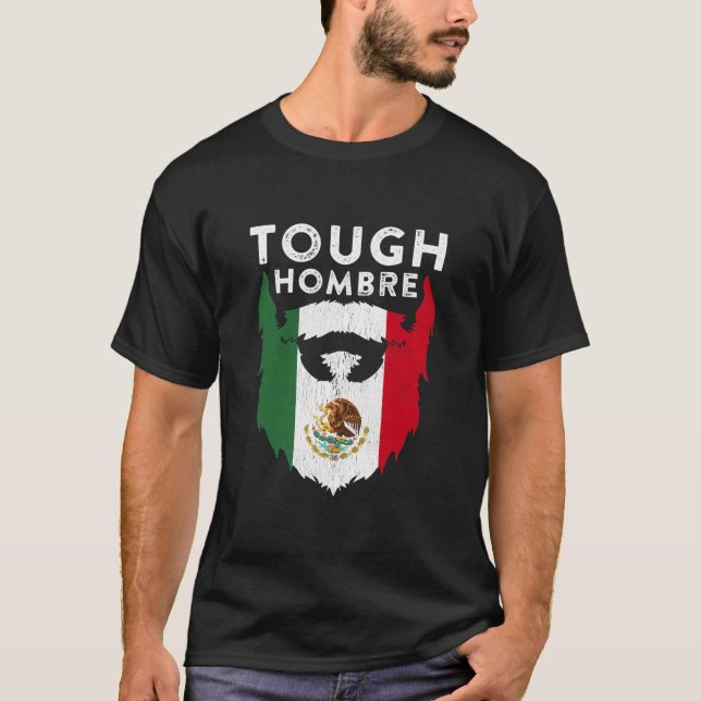 Funny Cinco de Mayo Meme Mexikanischer Fahne Bart  T-Shirt (Vorderseite)