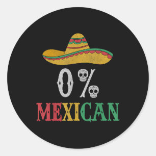 Funny Cinco De Mayo Mexico Fiesta Party 0 % Runder Aufkleber