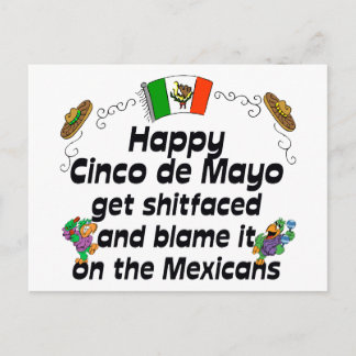 Funny Cinco de Mayo Postkarte