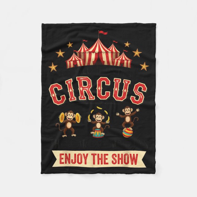 Funny Circus Actually This Is My Circus These Are  Fleecedecke (Vorderseite)