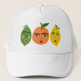 Funny Citrus Frucht Lemon Limon Orange Truckerkappe