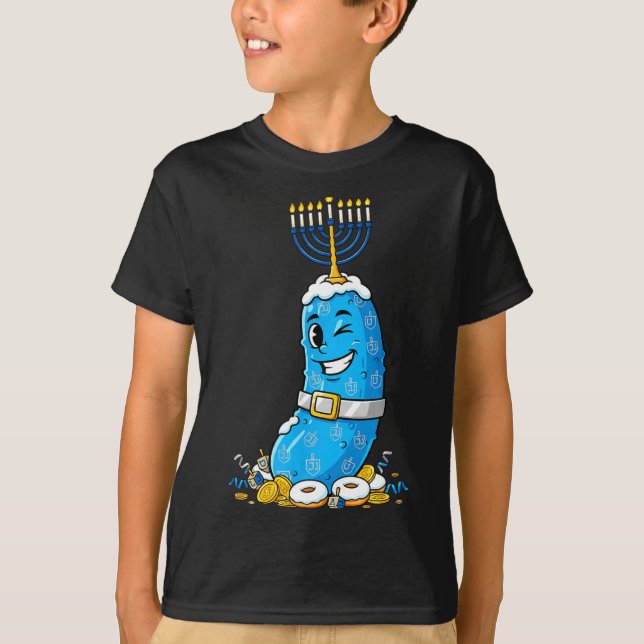 Funny Ckle Dreidel Menorah Hanukkah Kids Womens Me T-Shirt (Vorderseite)